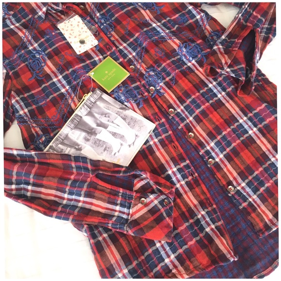 Free People Plaid Shirt - Picture 2 of 8